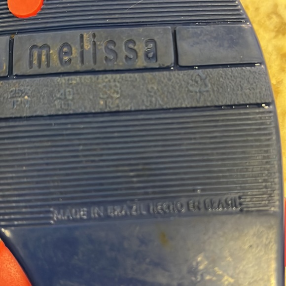 Melissa Shoes Blue / Coral Jelly Multicolor Sandals size 9 - Picture 7 of 13